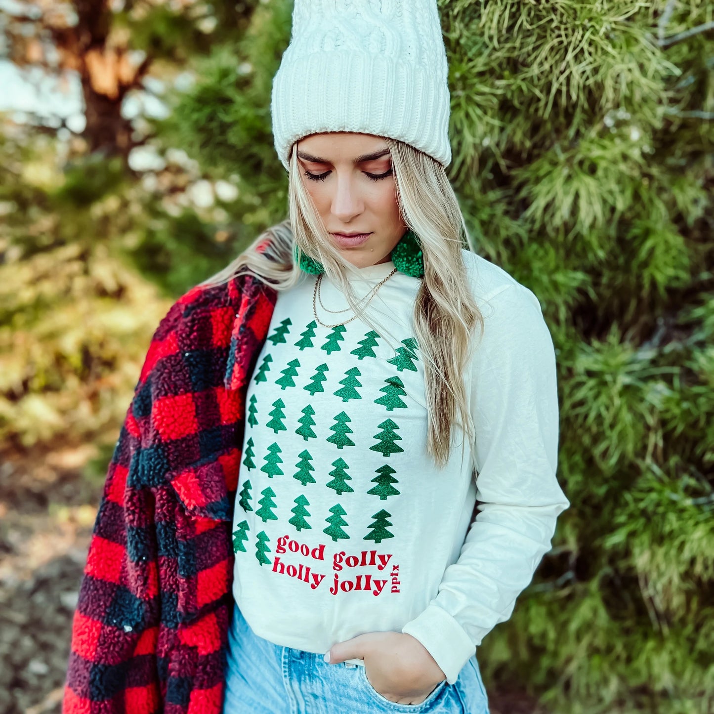 Good Golly, Holly Jolly Longsleeve tee