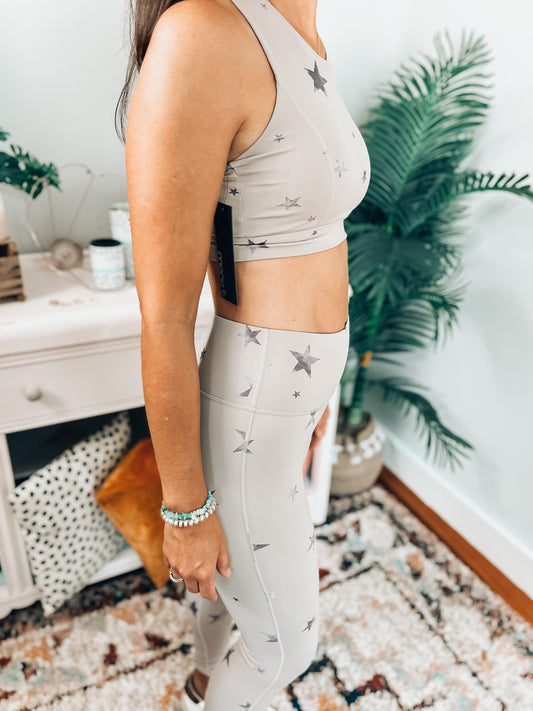 Marbled Stars High Waisted Leggings