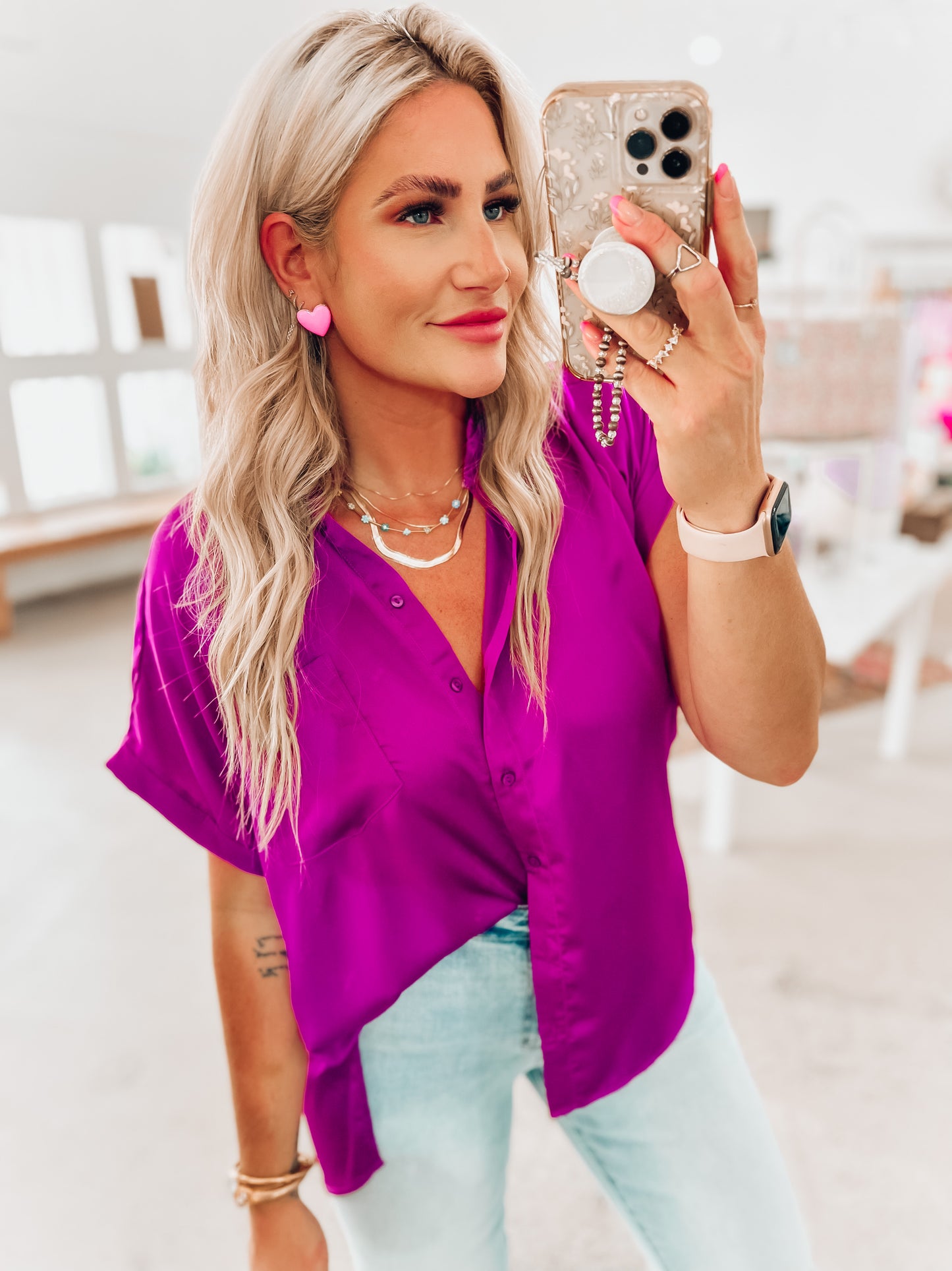 Baylee Button Top