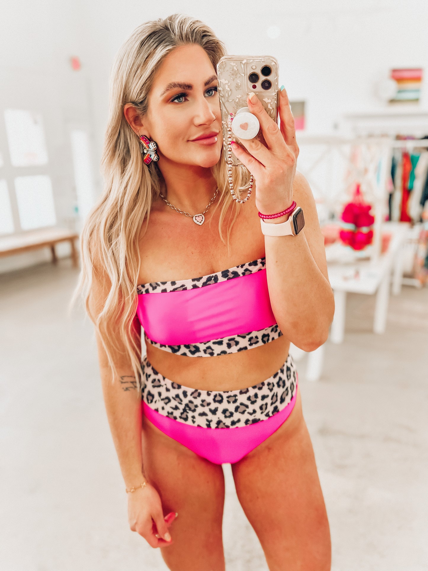 Vibrant Suns Bandeau Swim Set