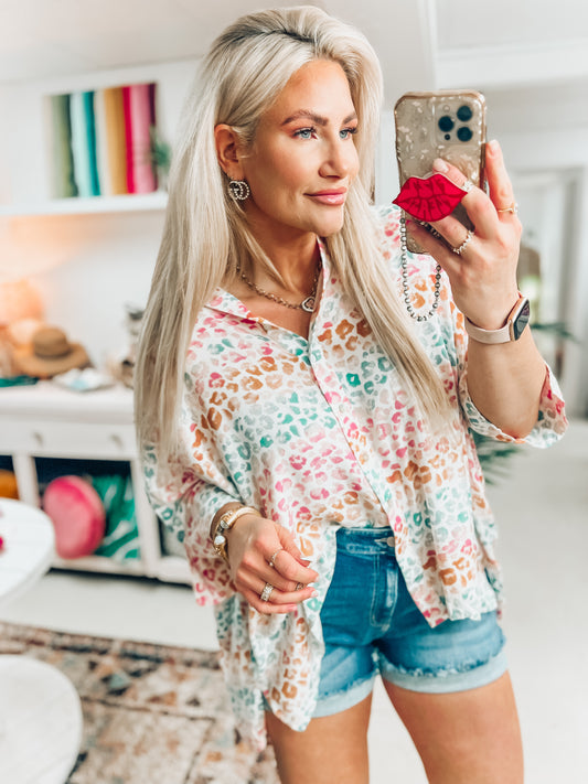 Fly Me Away Spring Button Up