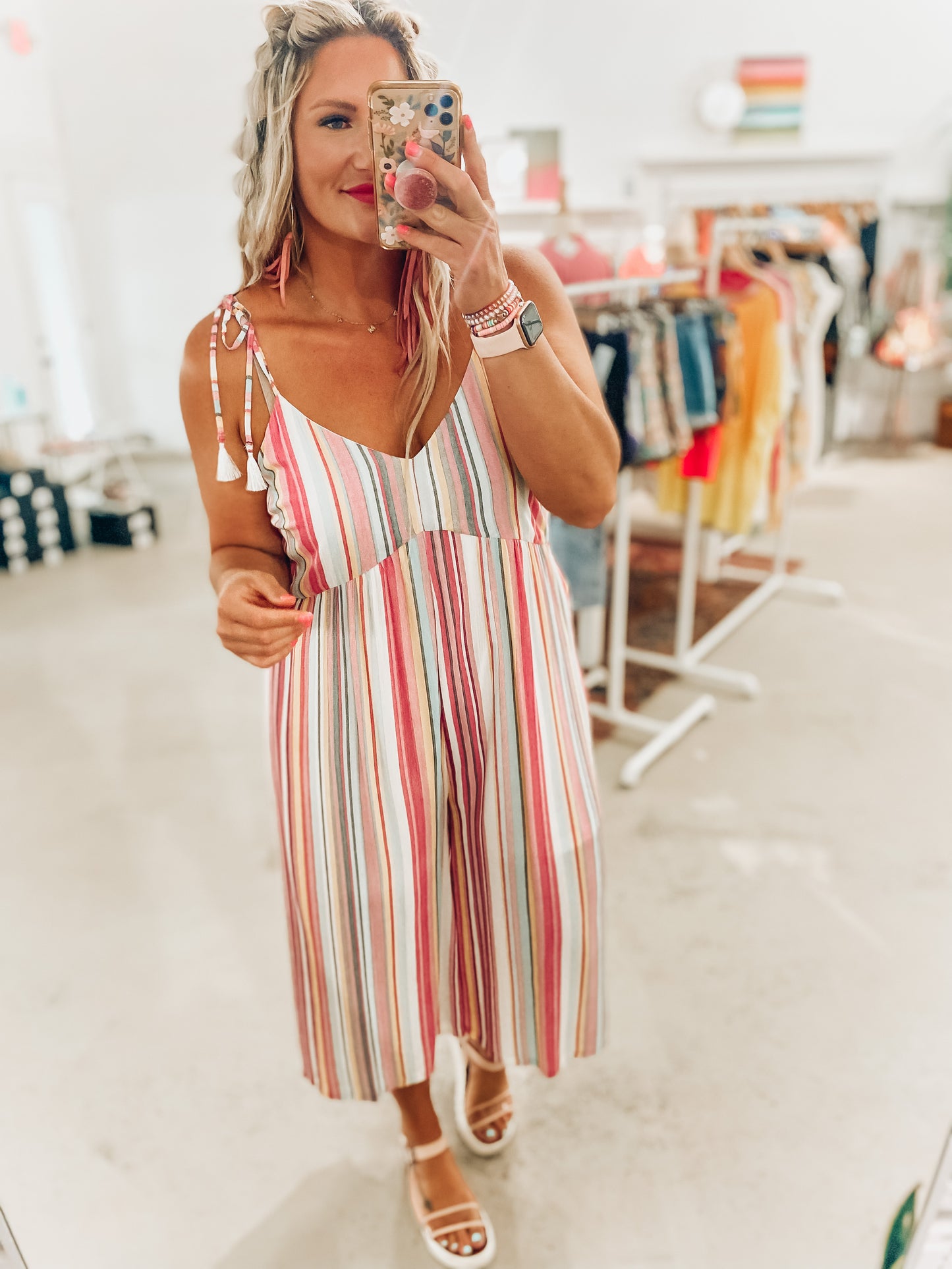 Summer Striped Jumpsuit