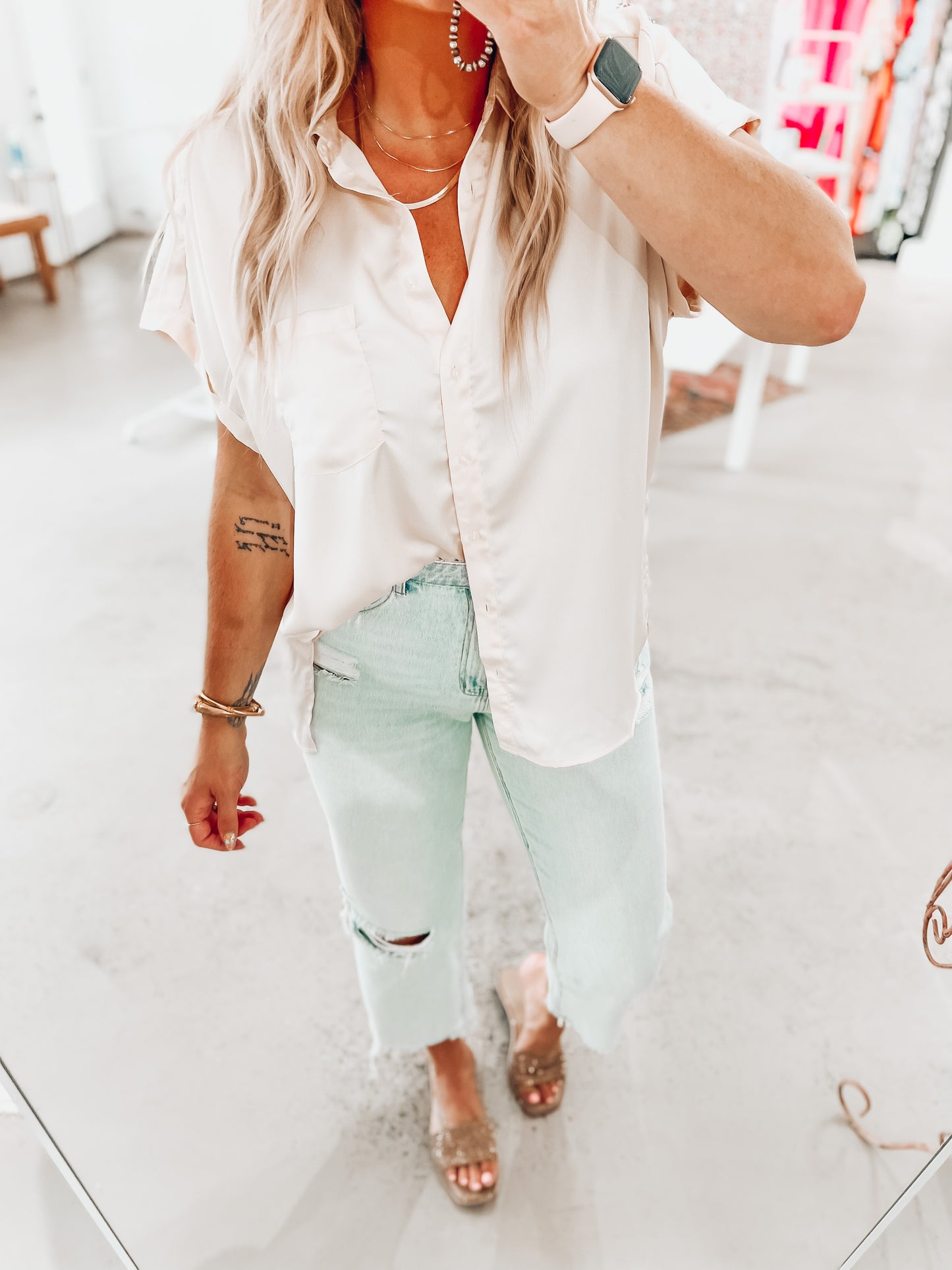 Baylee Button Top