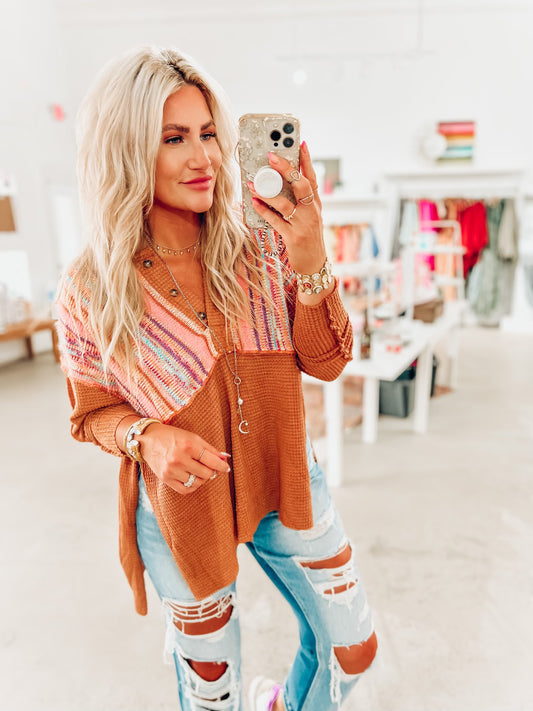 Becky Button Pullover