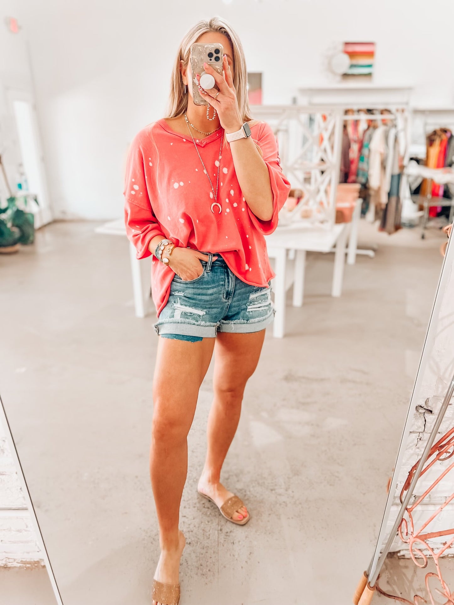 Mel Judy Blue Shorts