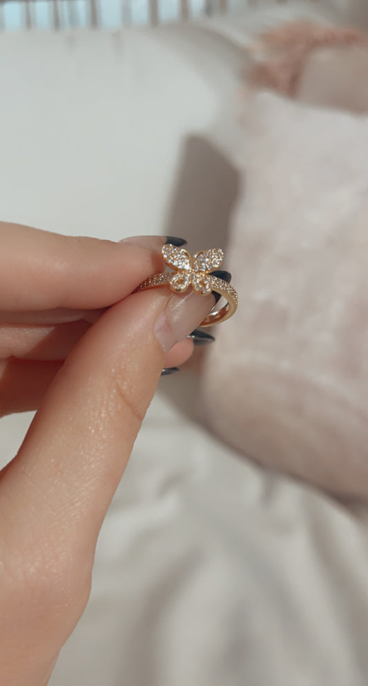 Dainty Butterfly Ring