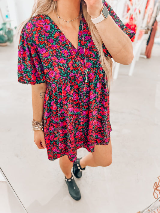Harper Bubble Sleeve Dress