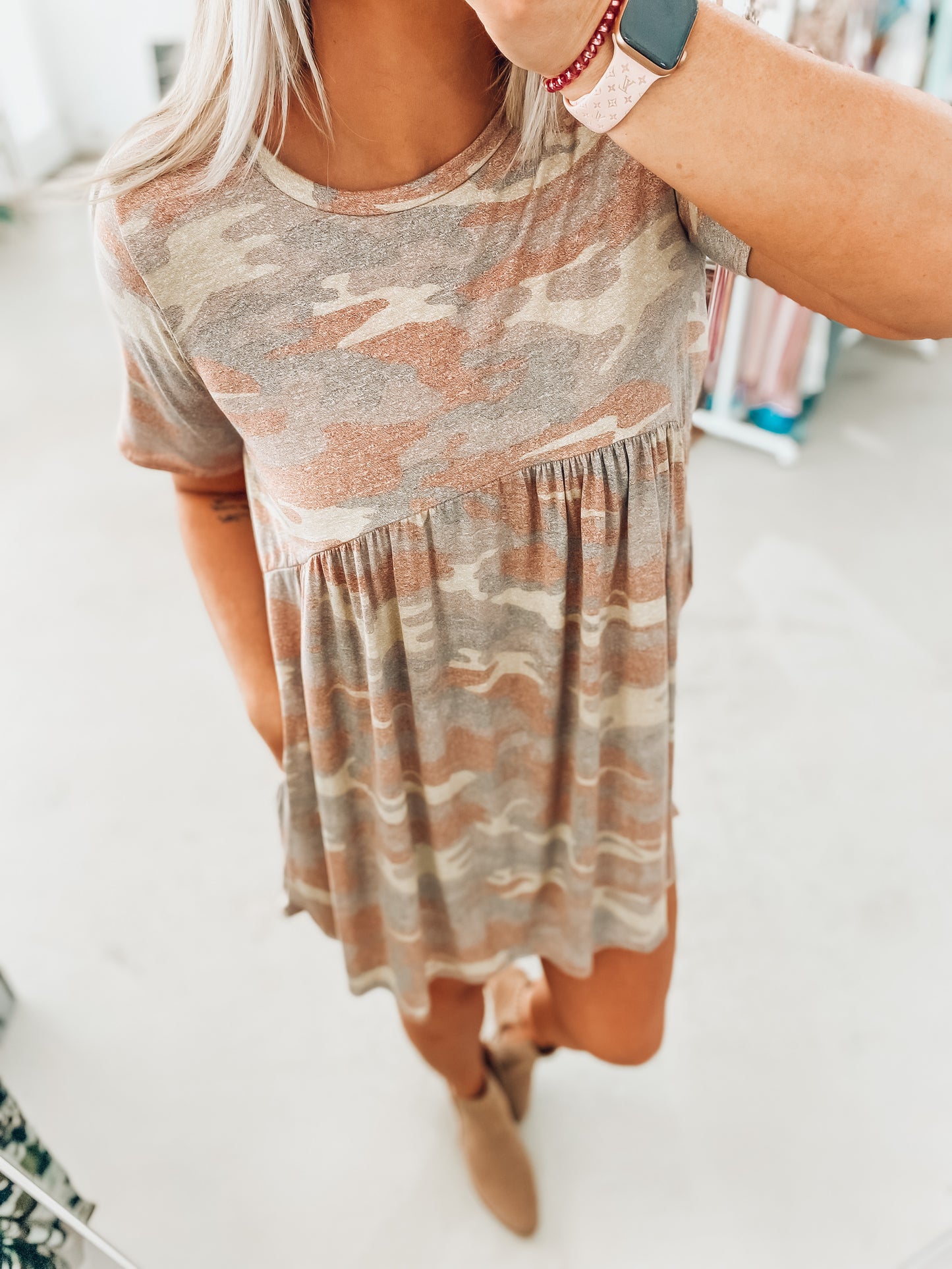 Mina Camo Dress