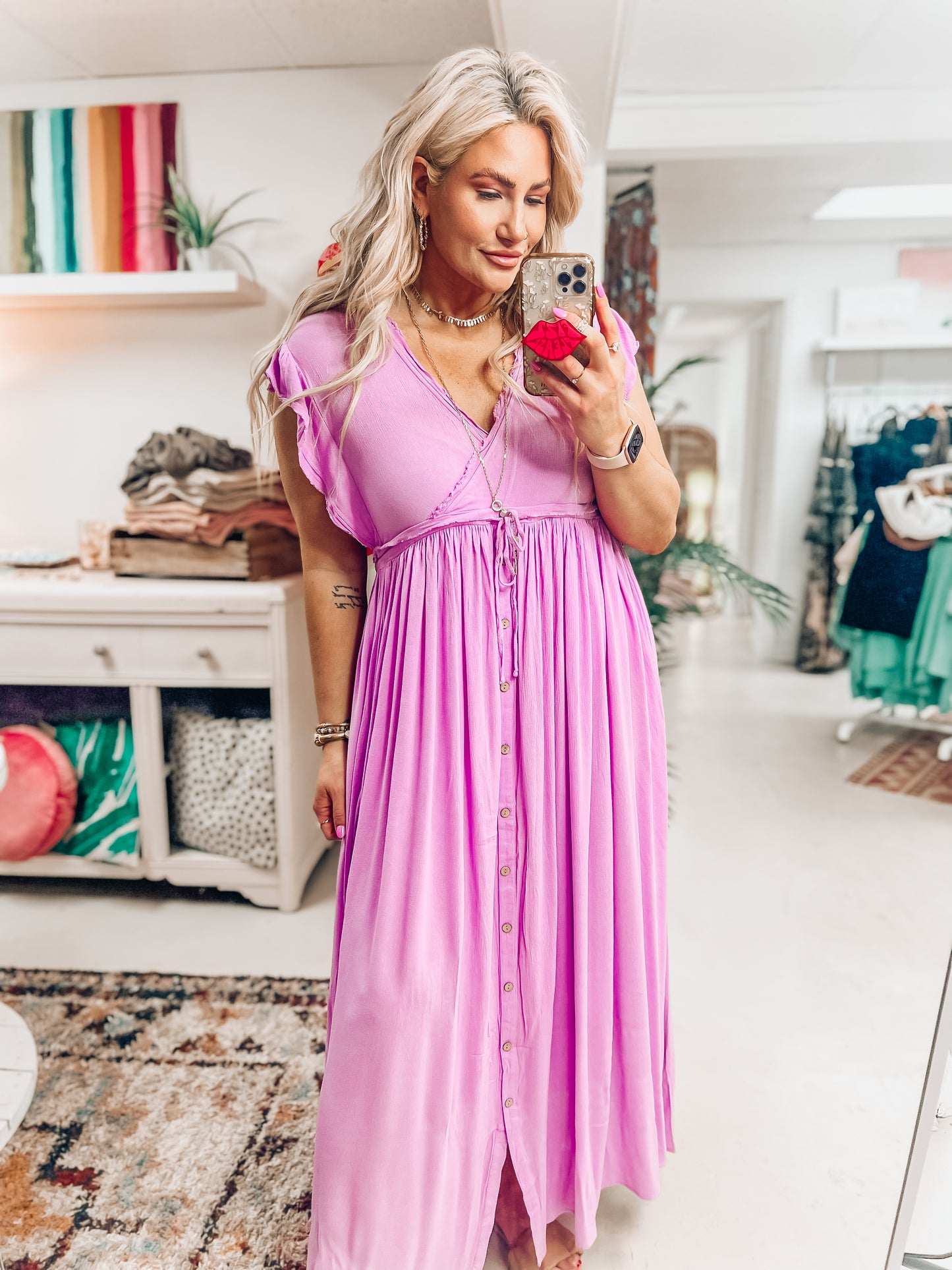 Jolee Button Dress