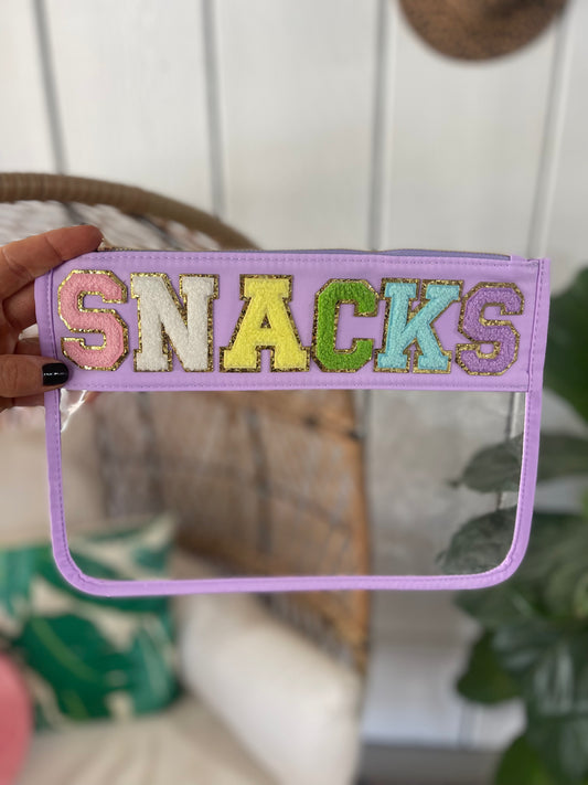 Snacks Letter Pouch