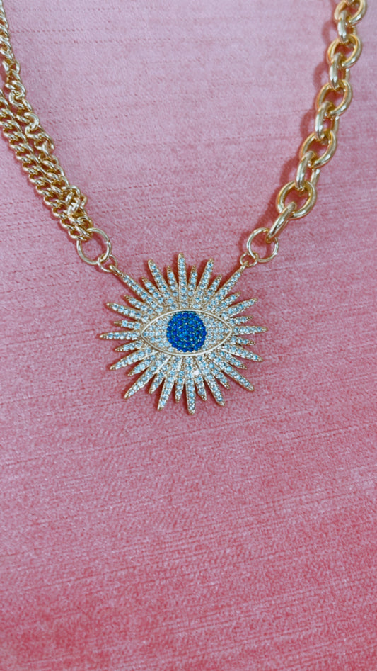 Pale Blue Eyes Necklace