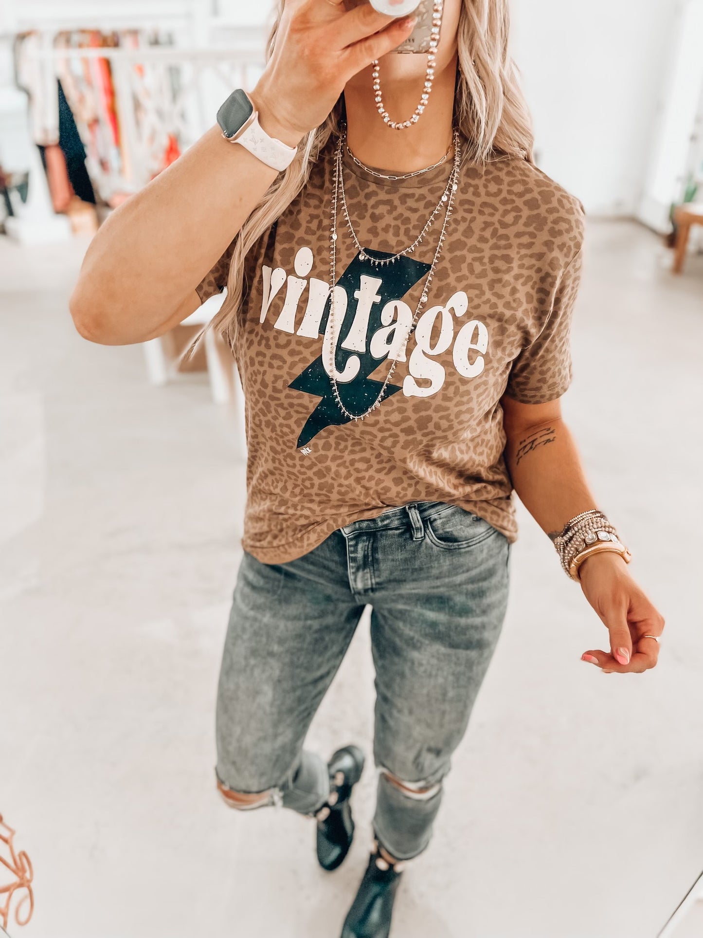 Vintage Leopard Tee