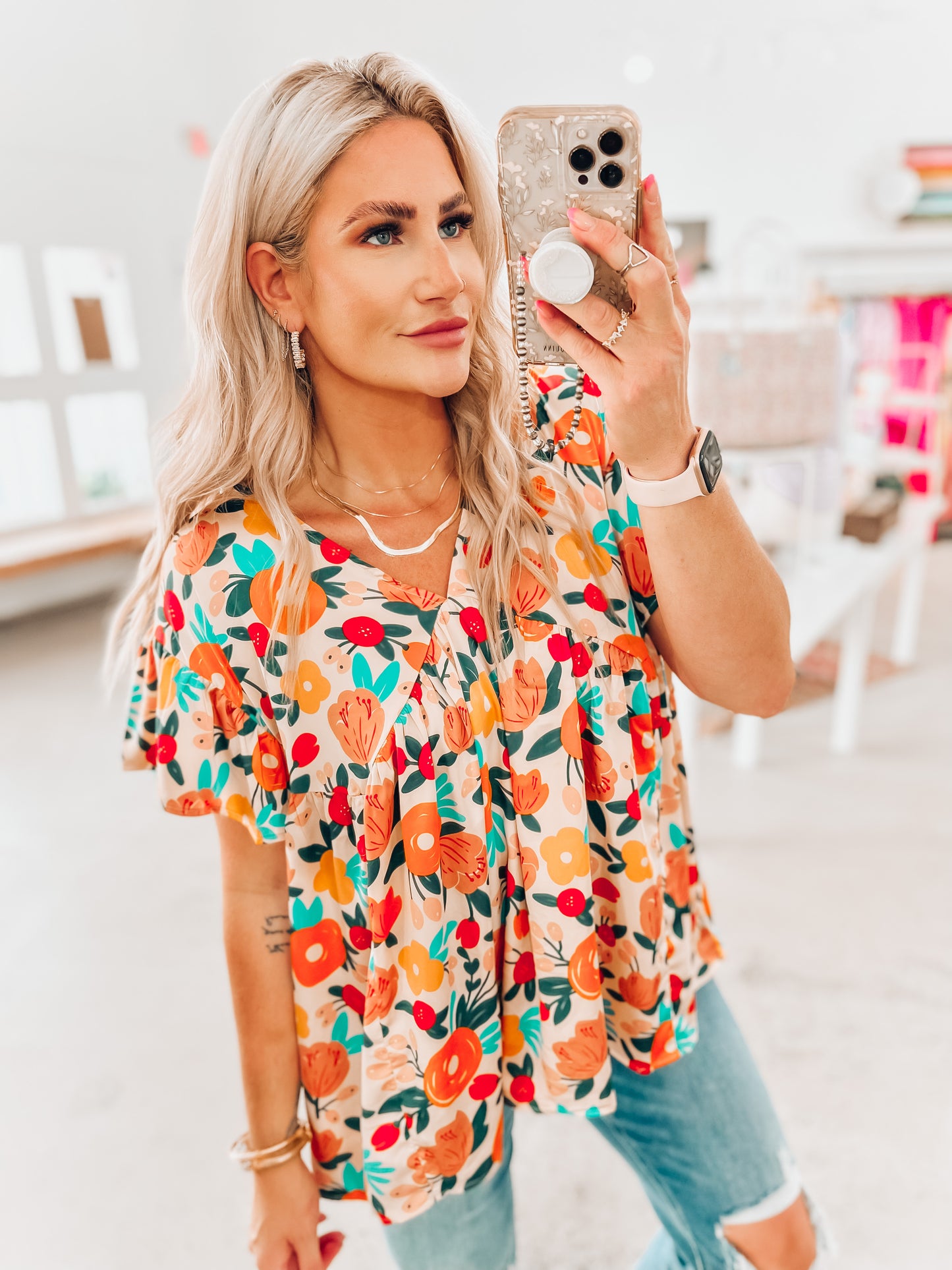 Vineyard Floral Top