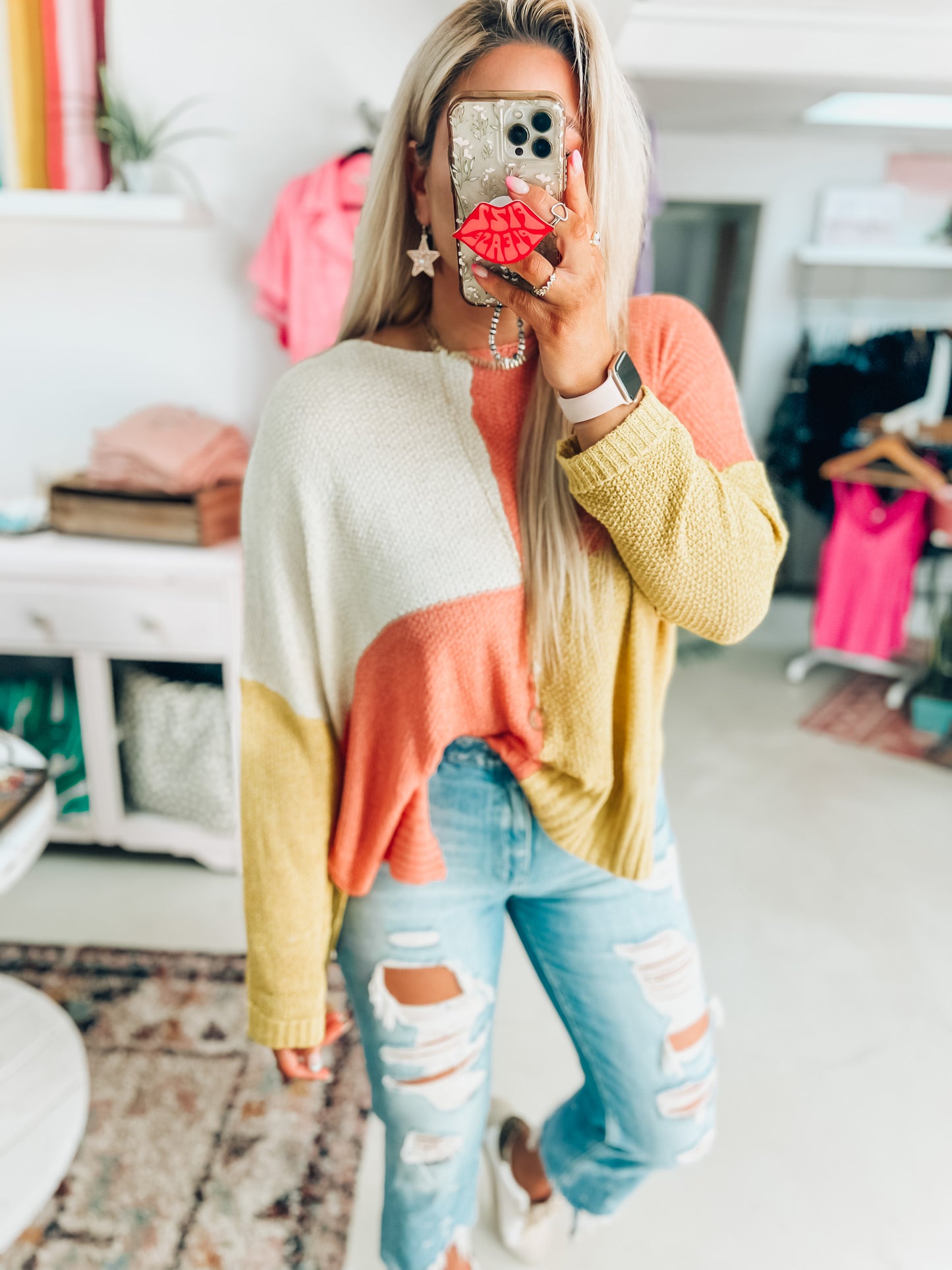 Annie Colorblock Top