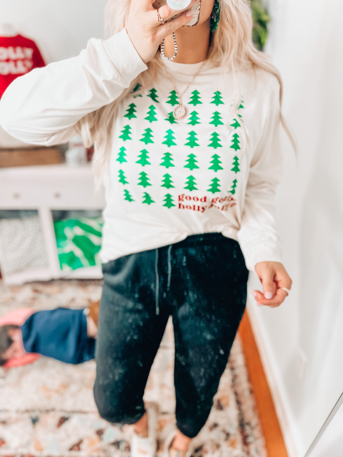 Good Golly, Holly Jolly Longsleeve tee