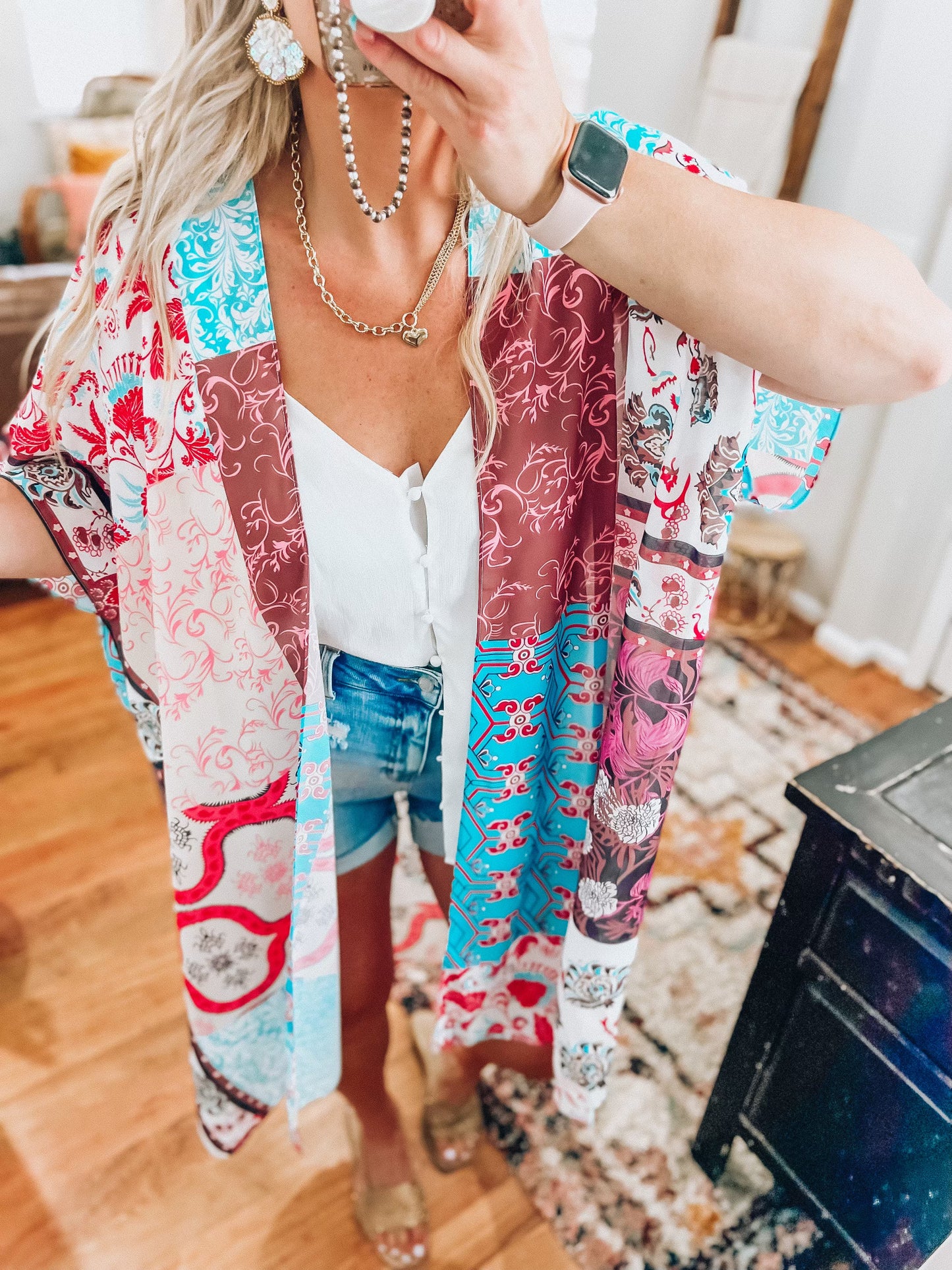 The  Boho Dream Kimono- Red