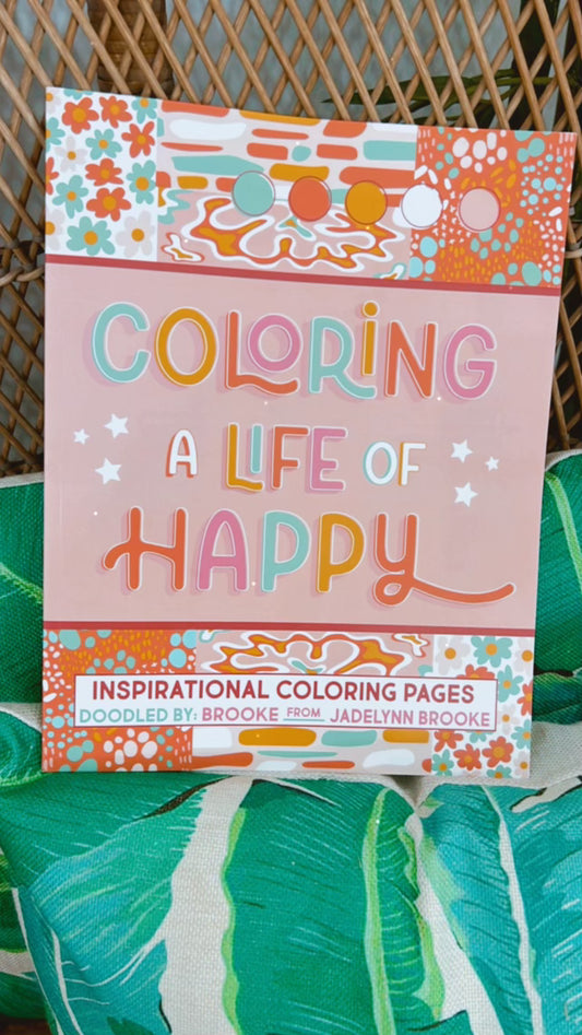 Coloring A Happy Life Coloring Book