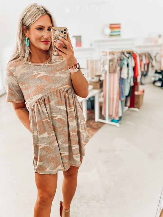 Mina Camo Dress