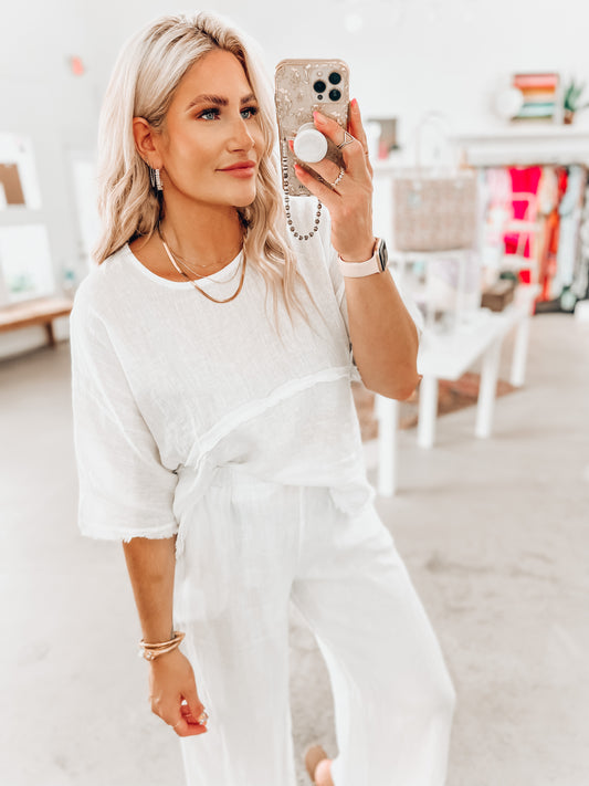 Kaia Linen Top