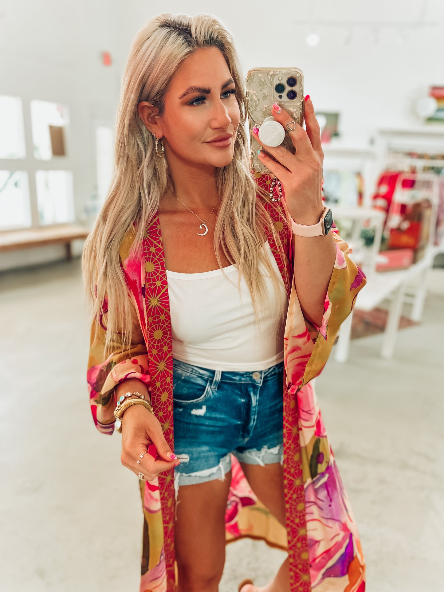 Yellow Orchid Kimono