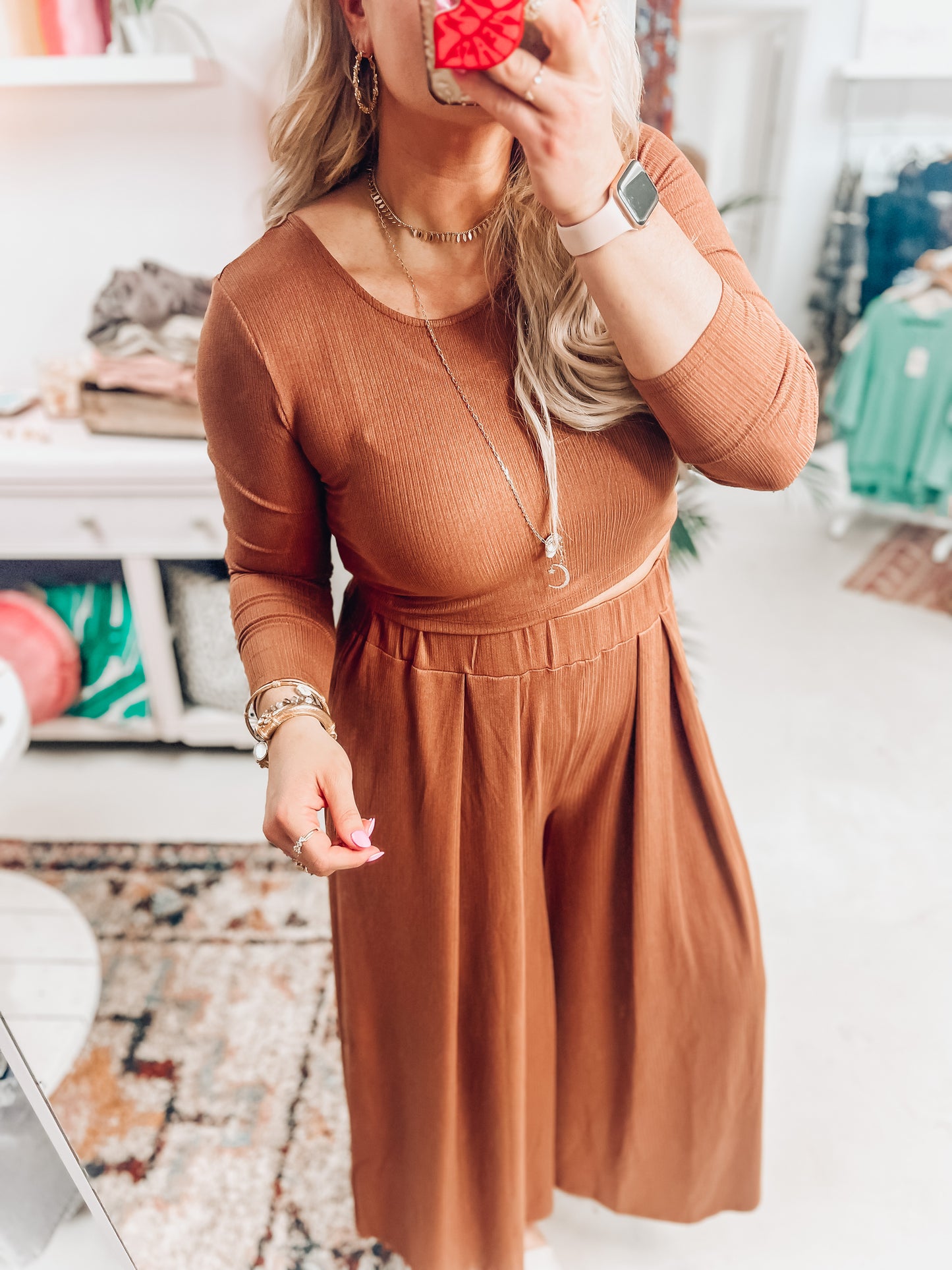 Toffee Girl Ribbed Top