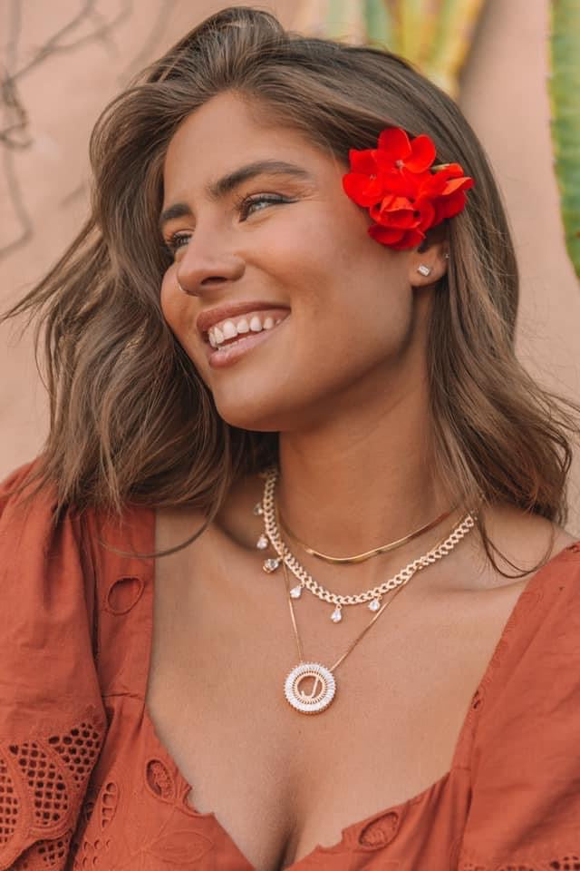 Circle Initial Necklace Gold - Preorder