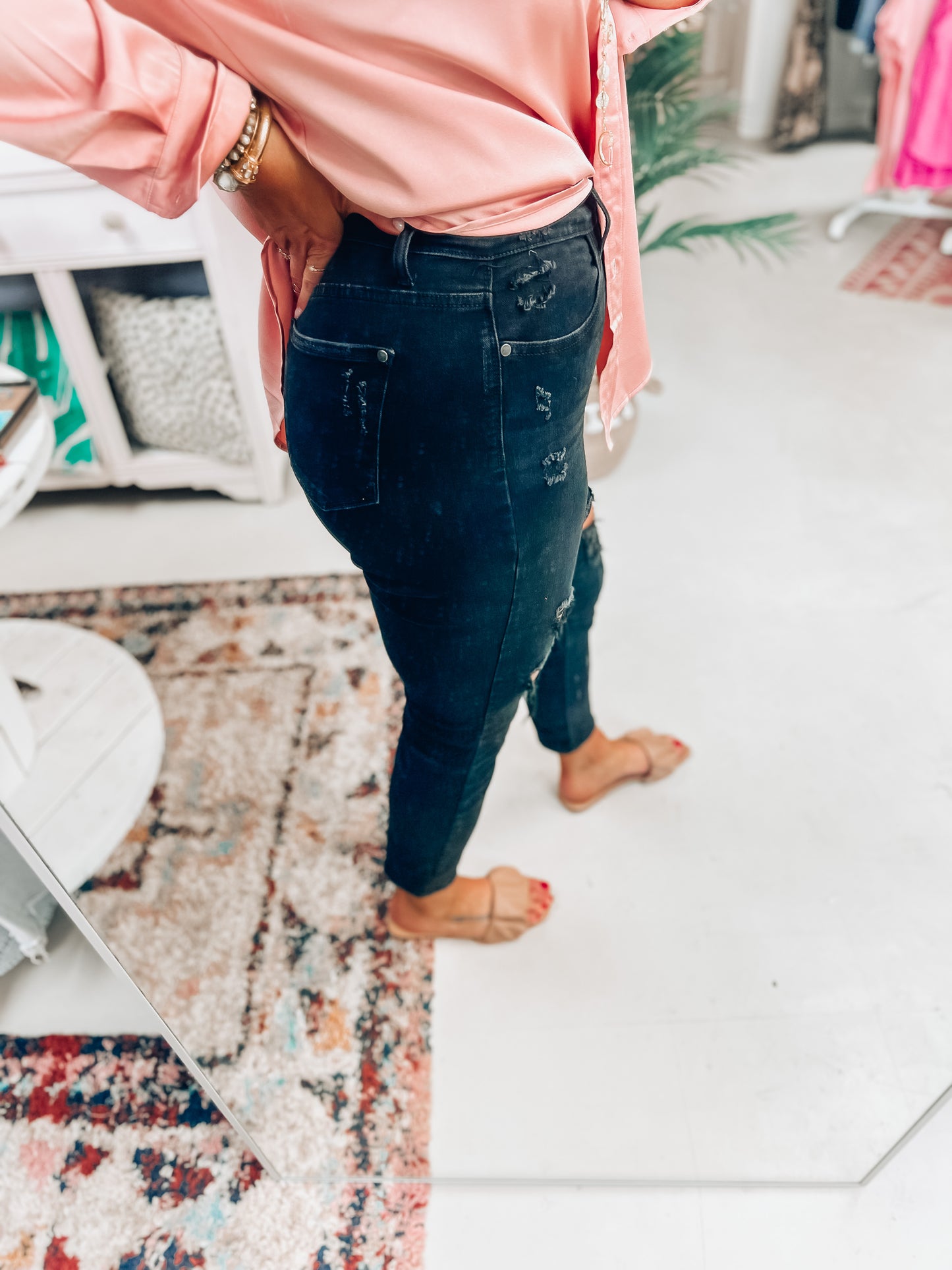 Ginger Black Boyfriend Judy Blue Jeans