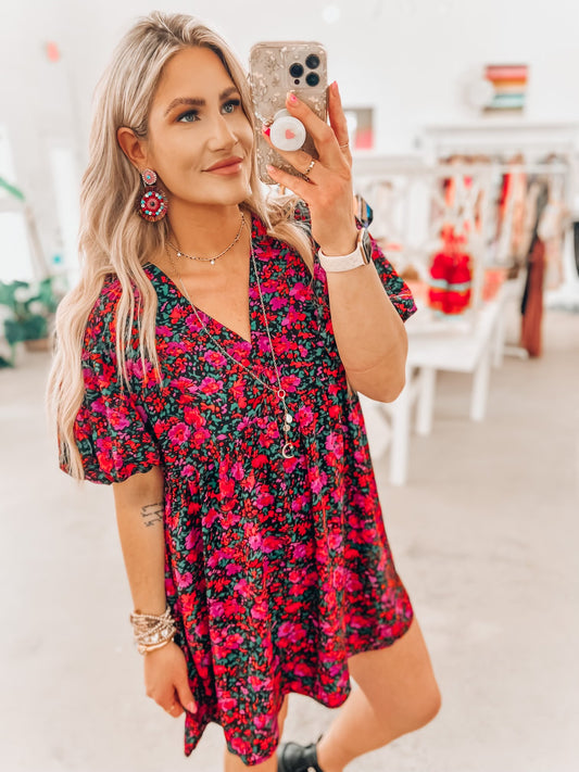 Harper Bubble Sleeve Dress