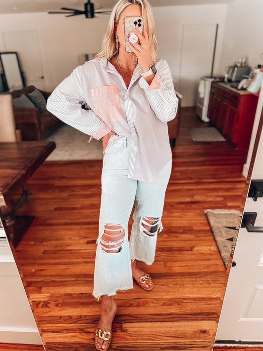 Billie Button Up Top