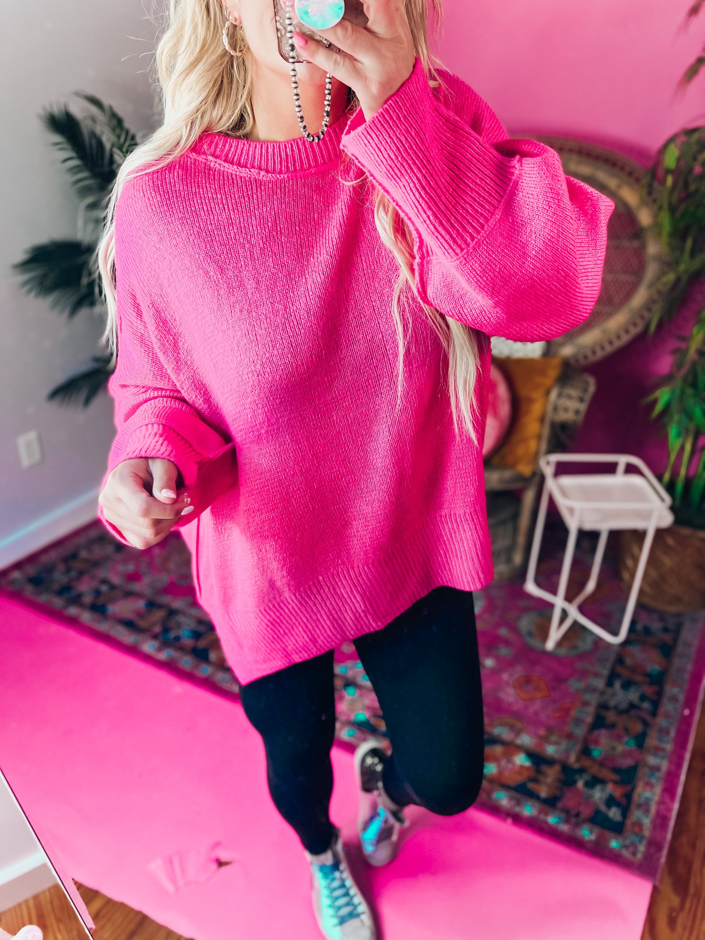 Sadie Pink Sweater