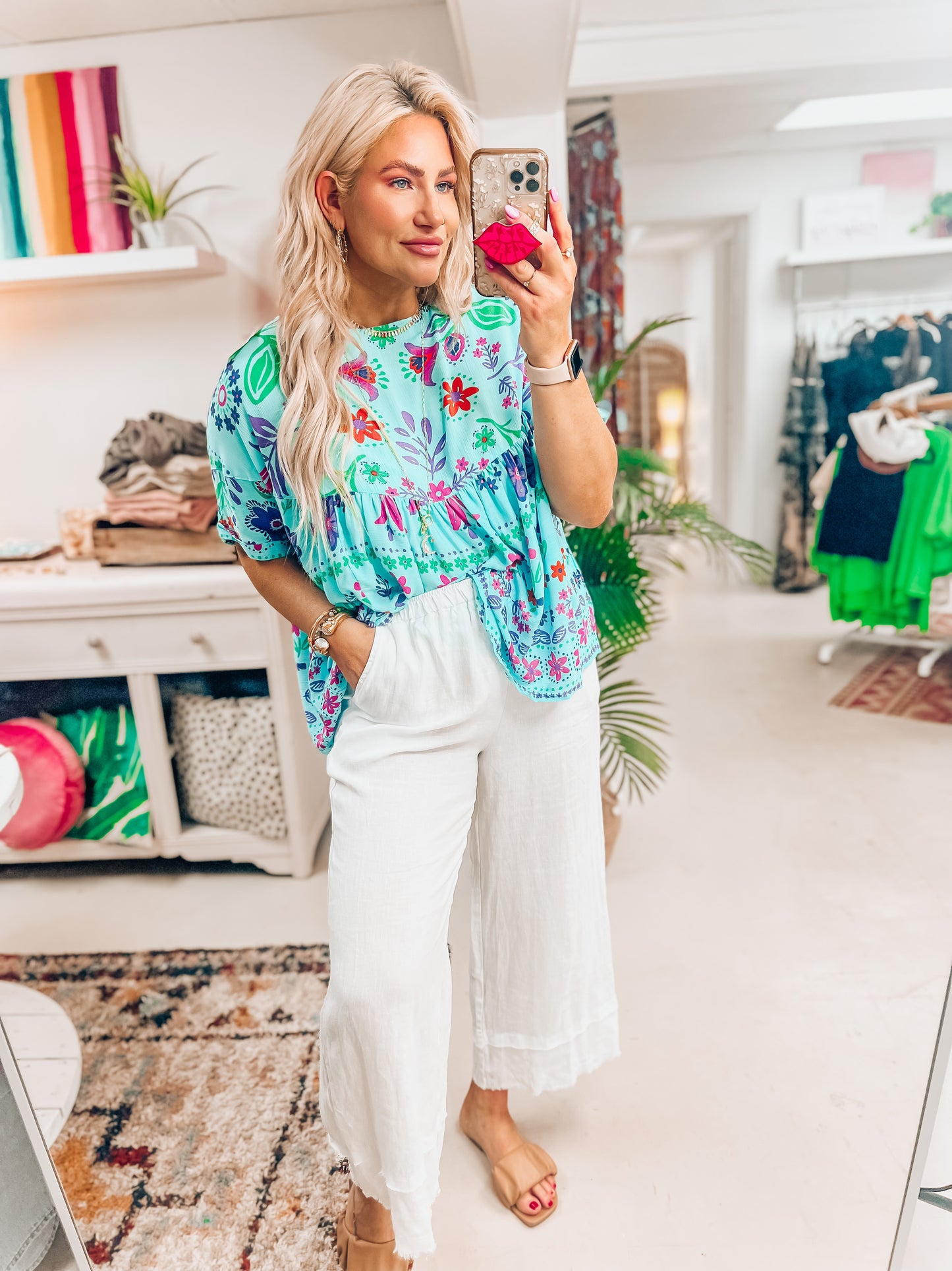 Jayden Mint Blue Top