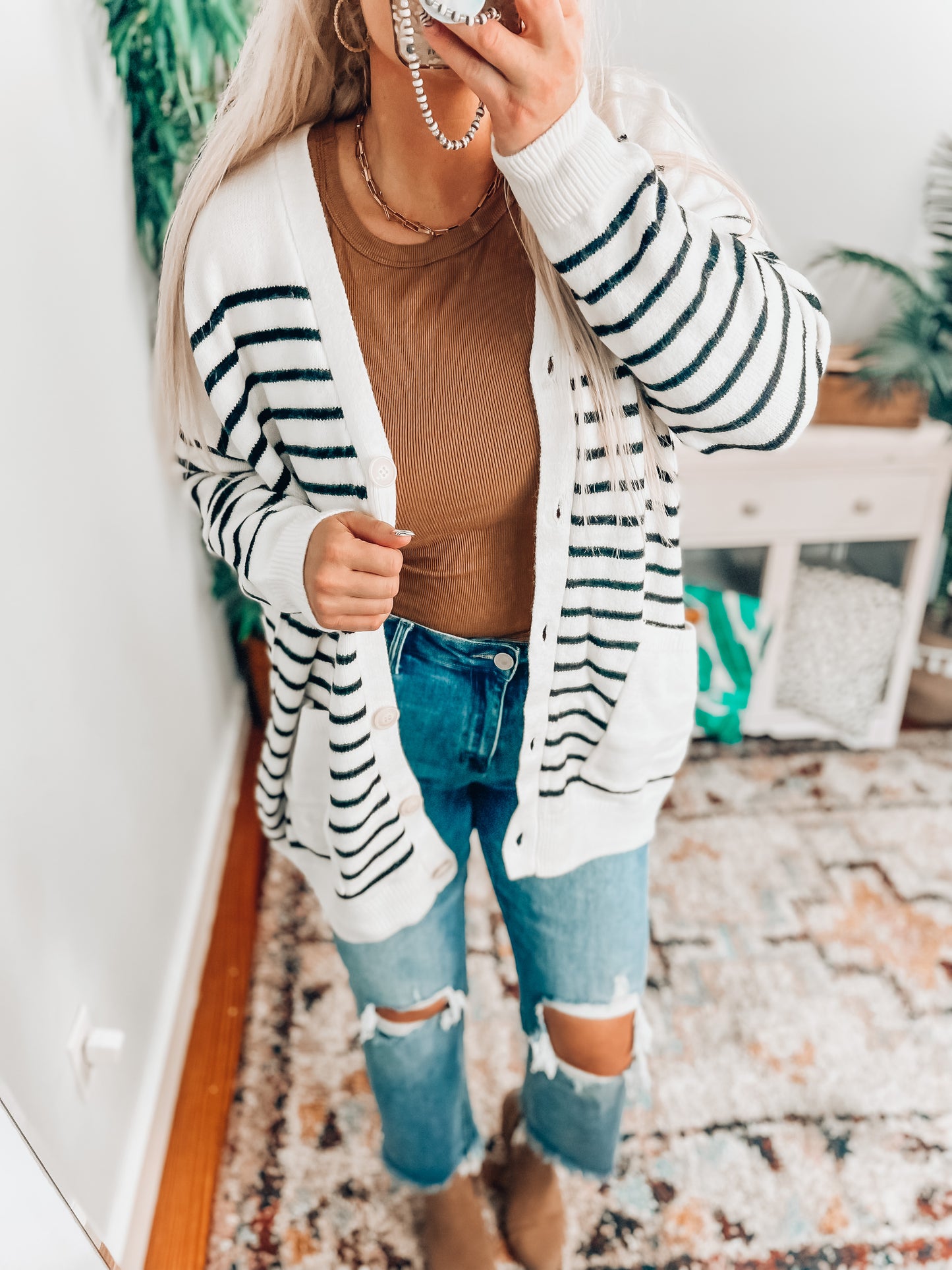 Phoebe Striped Cardi