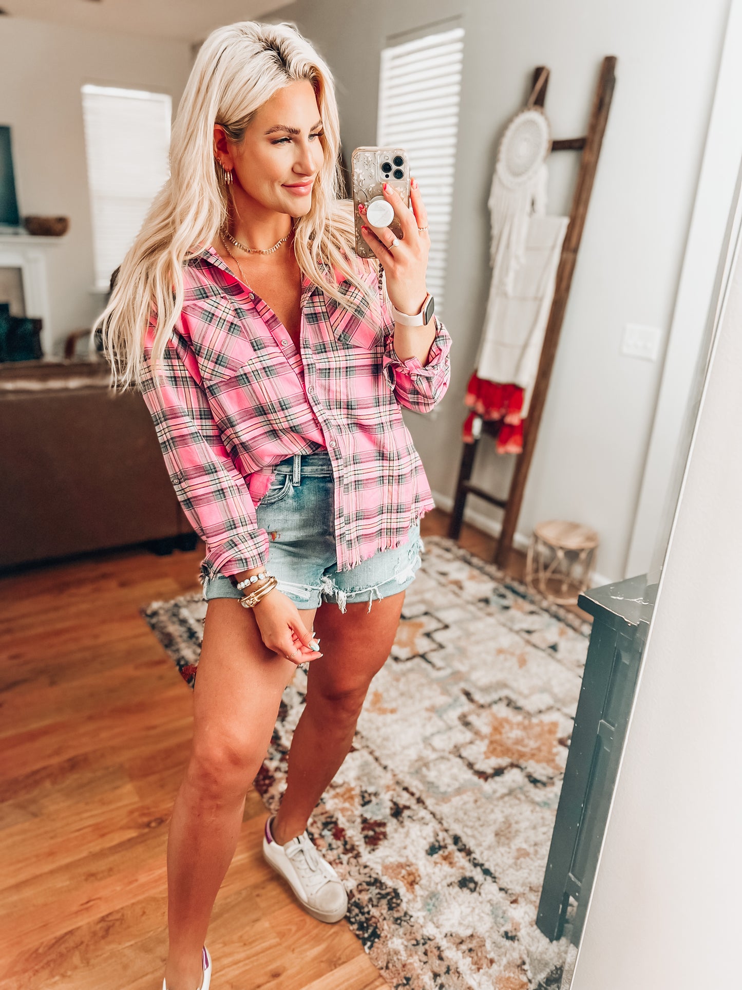Cadence Plaid Button Up