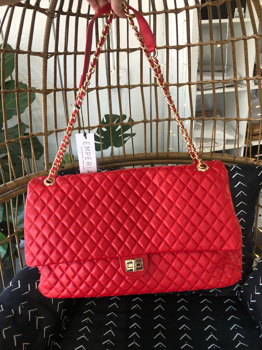 The Annette Handbag- Red