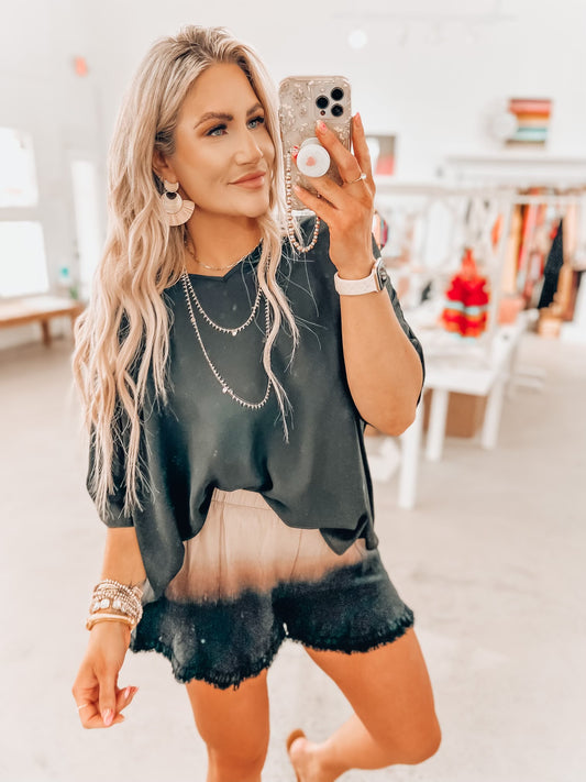 Zari Dip Dyed Shorts
