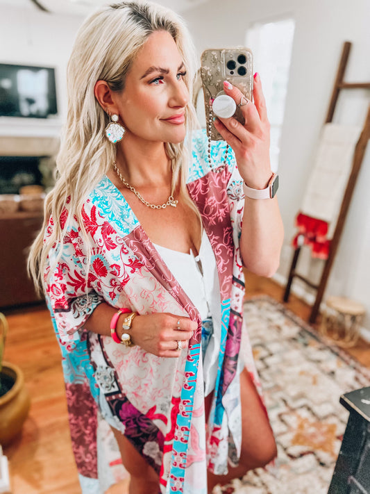 The  Boho Dream Kimono- Red