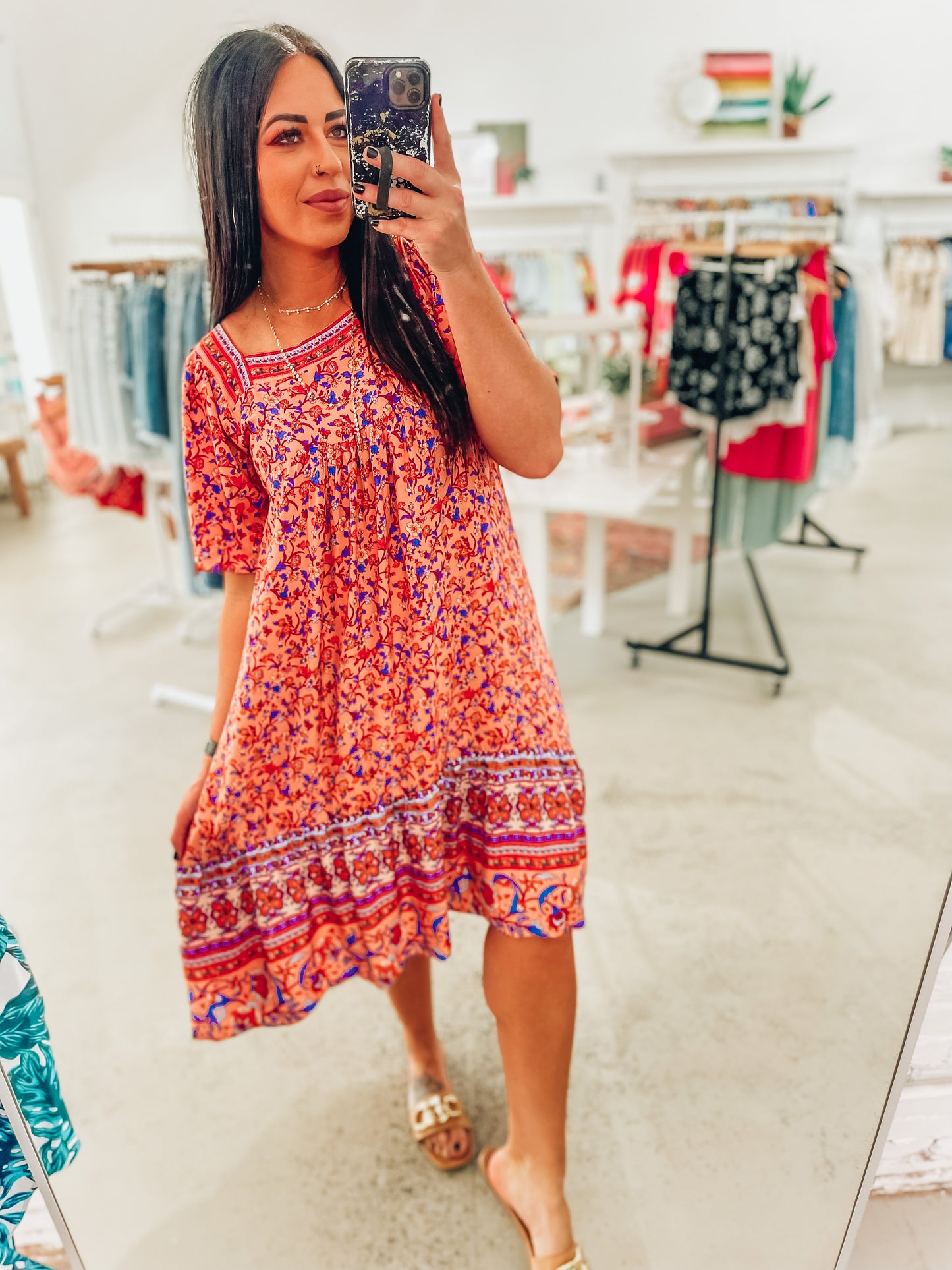 Teagan Tiered Midi Dress