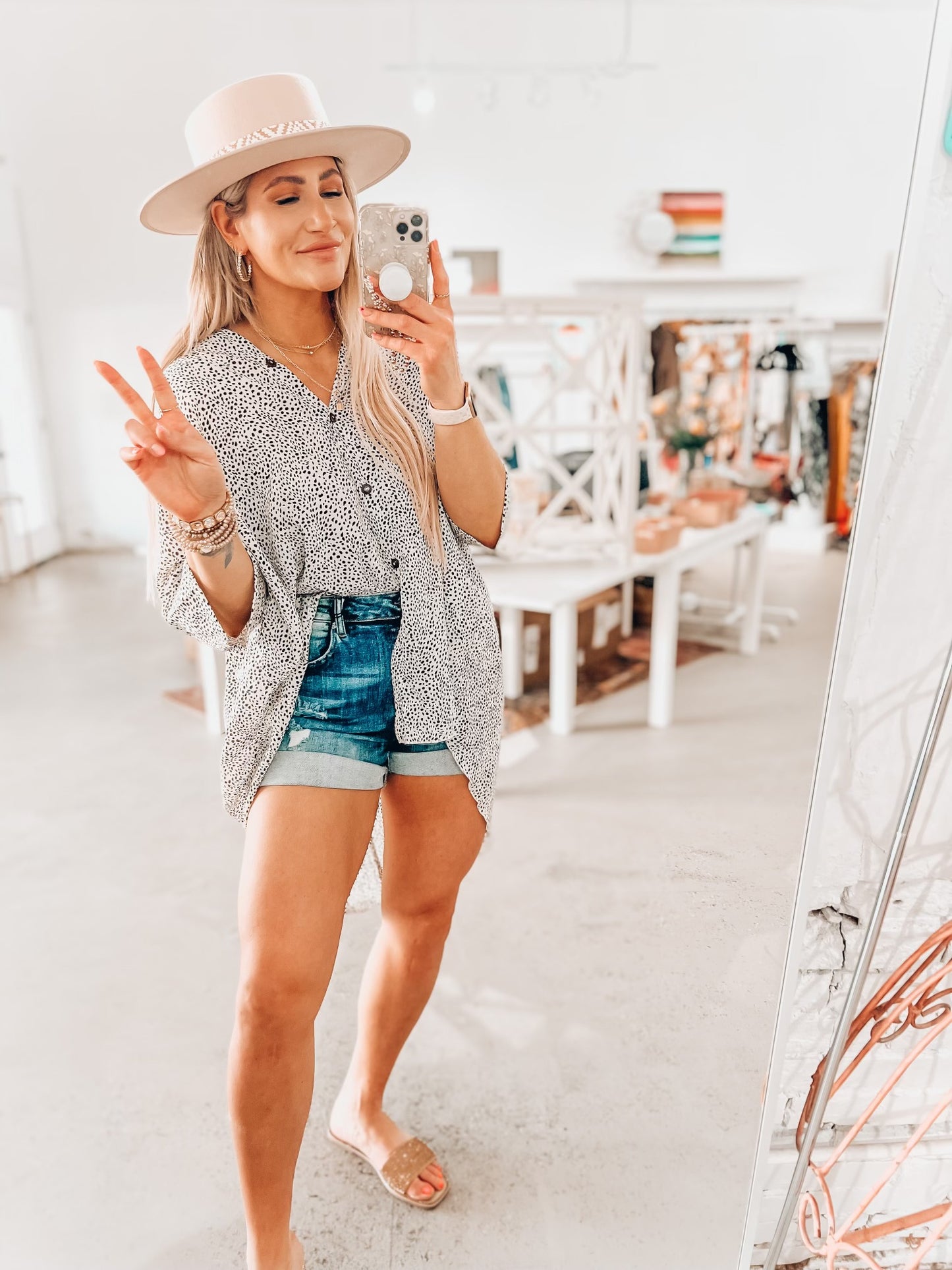 Nala Button Top