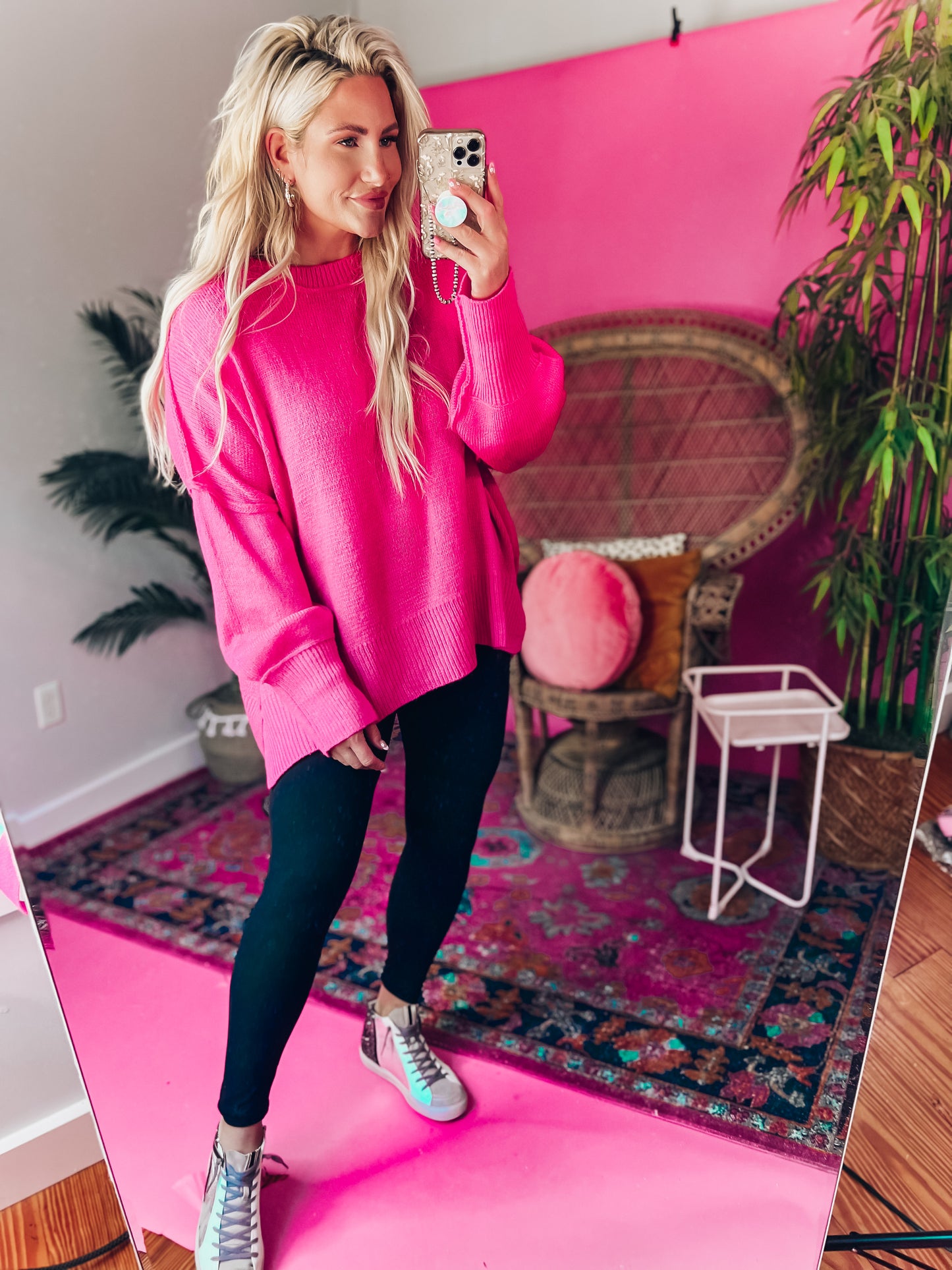 Sadie Pink Sweater