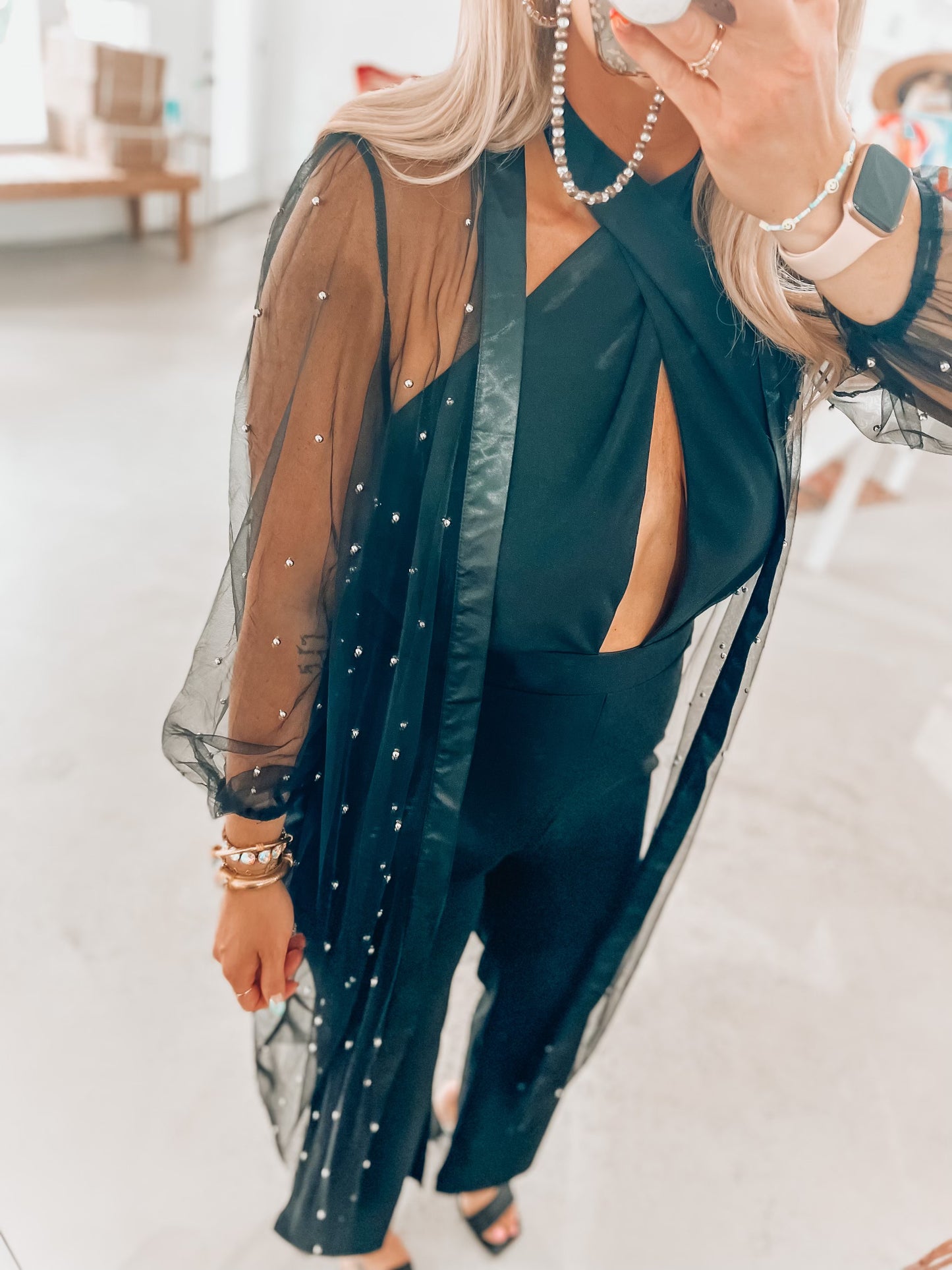 Sarah Sheer Tulle Duster