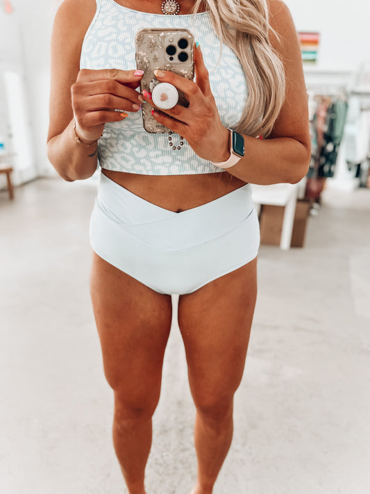 Powder Blue Swim Bottoms