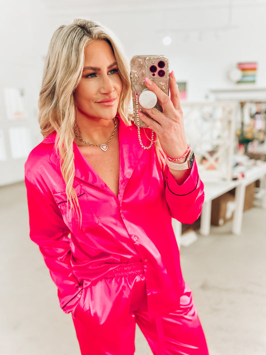 Elle Woods Satin Lounge Set