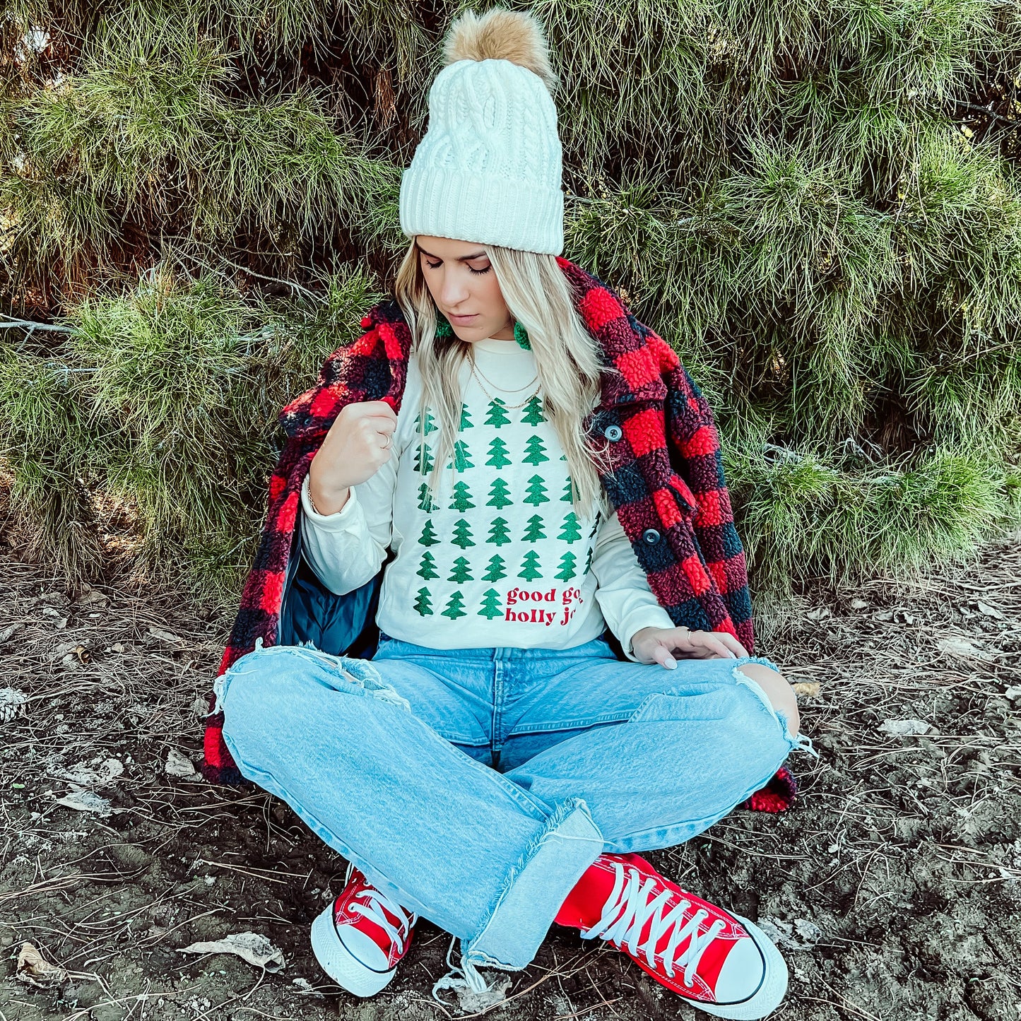 Good Golly, Holly Jolly Longsleeve tee