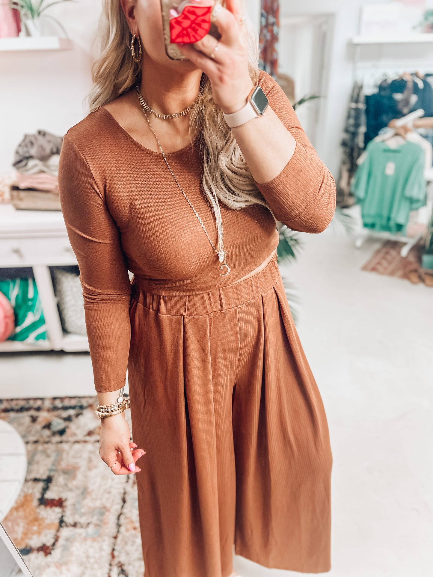 Toffee Girl Wide Leg Pants