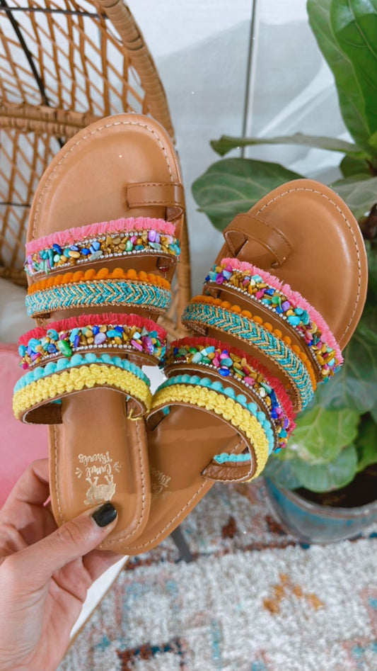 Boho Camel Sandals- Lively