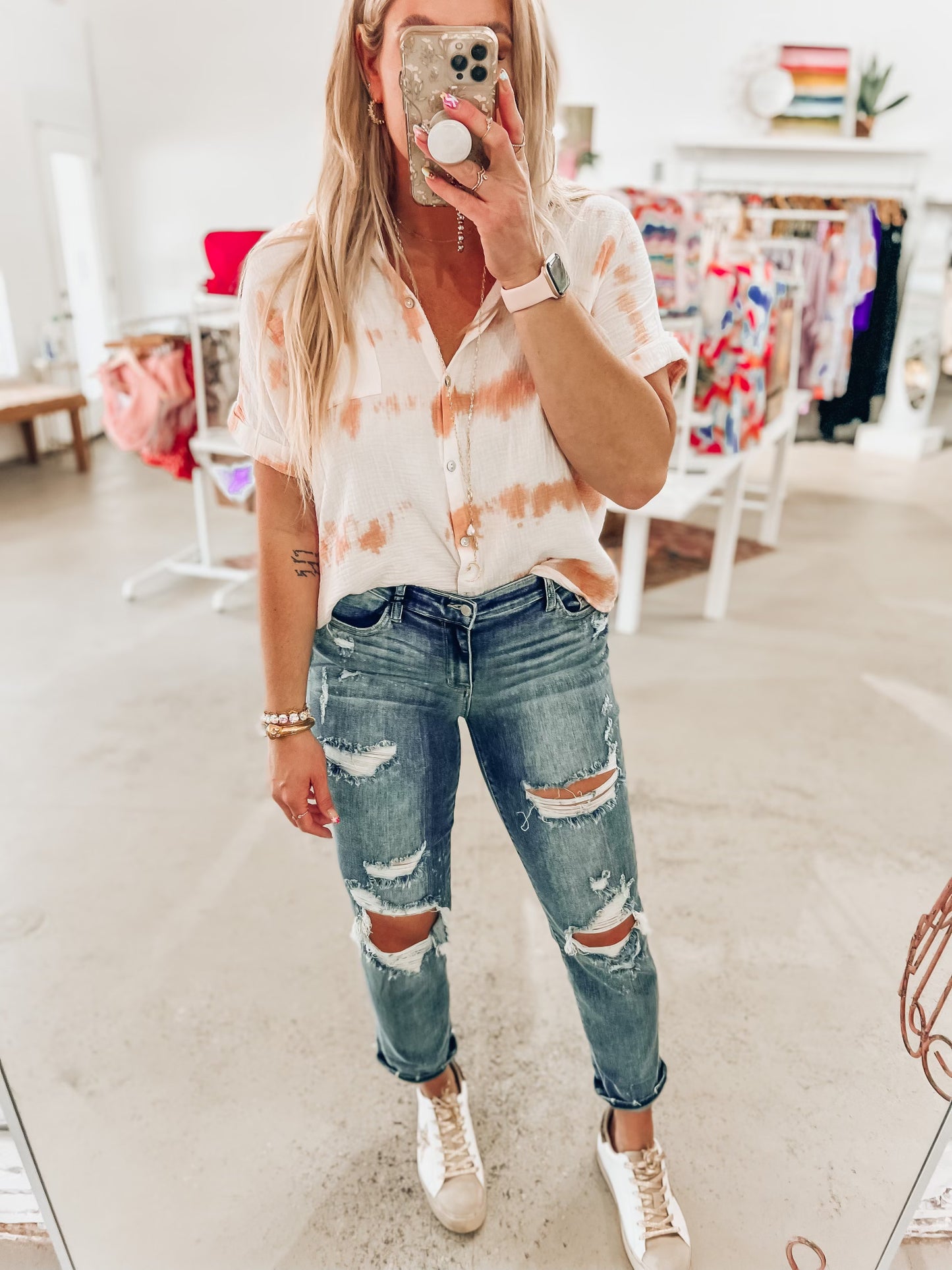 Boyfriend Distressed Judy Blue Jeans
