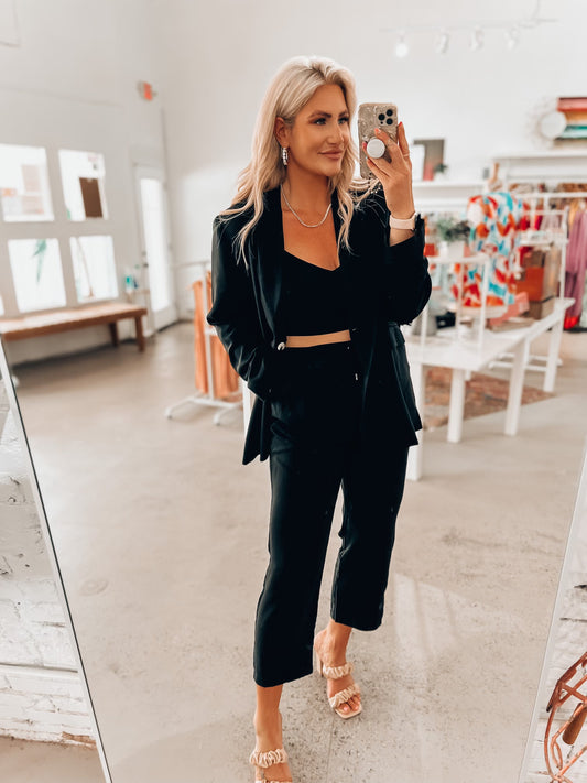 Boss B*tch Power Suit- Black