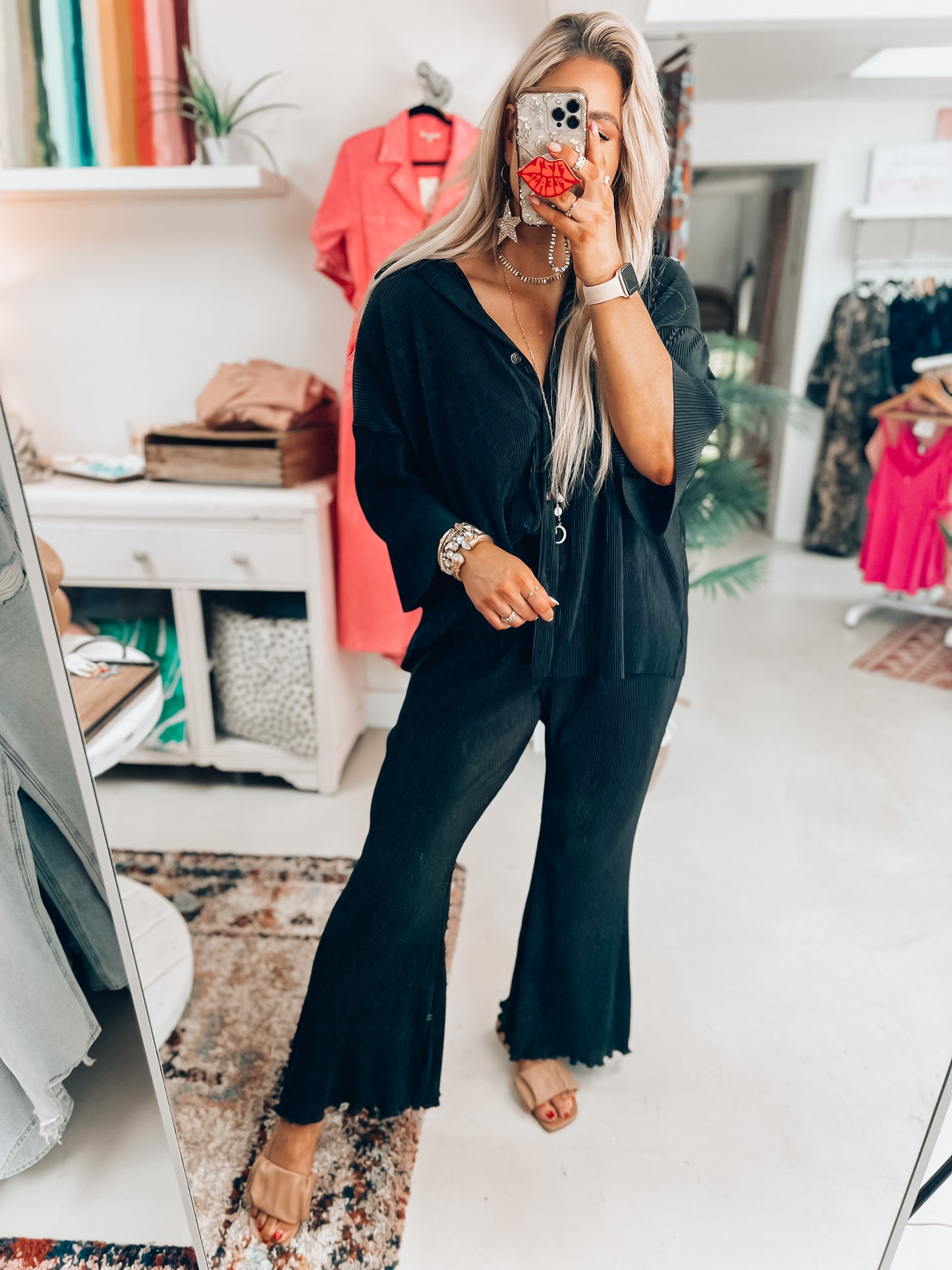 Sophia Crinkle Pants