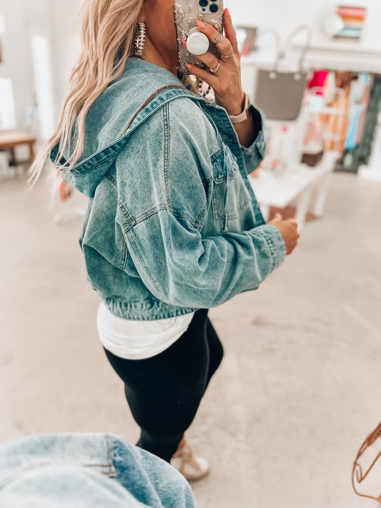 Jillie Denim Hooded Jacket