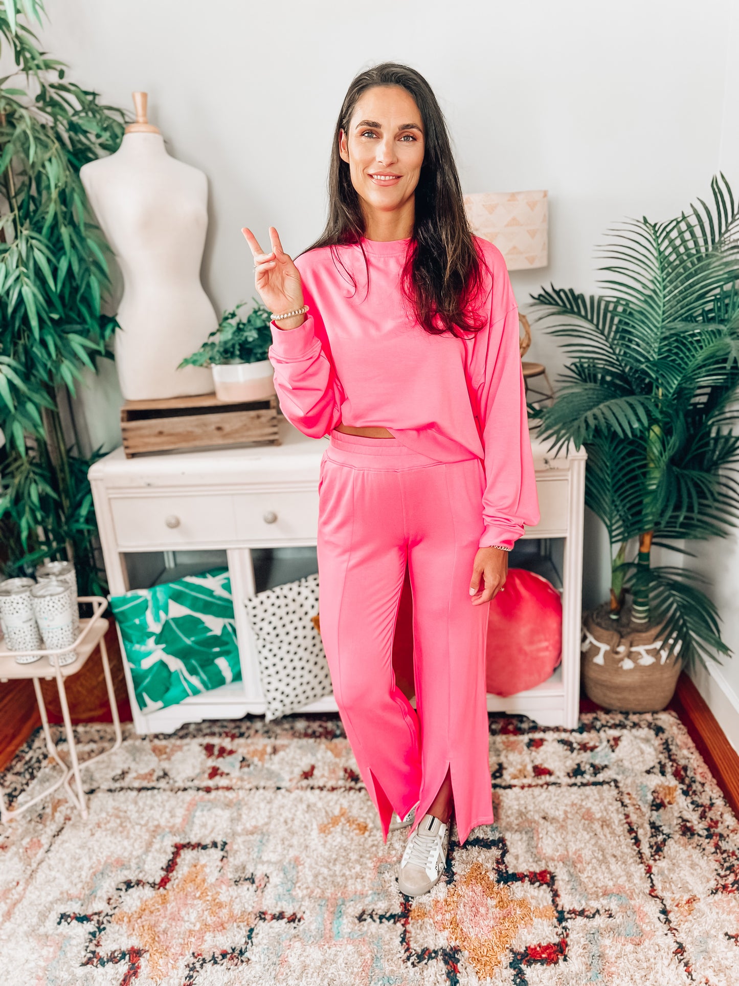 Bubblegum Wide Leg Pants